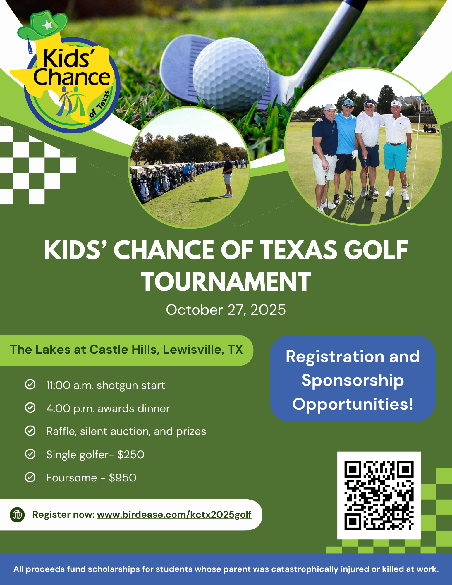 Golf balls on the golf course with golf clubs ready for golf in the first short.